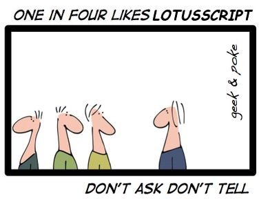 One in four loves LotusScript