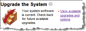Upgrade the System Upgrade the System