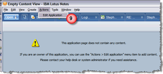 The empty application