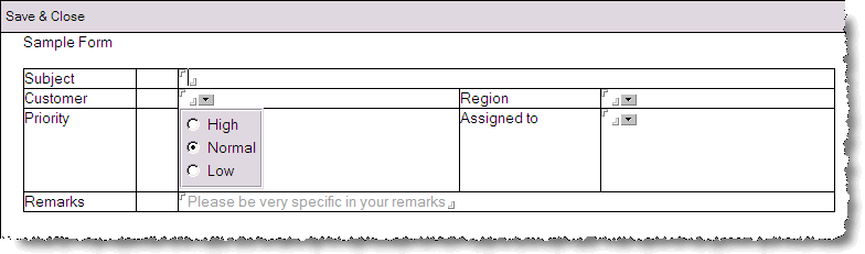 Default ugly form Default ugly form